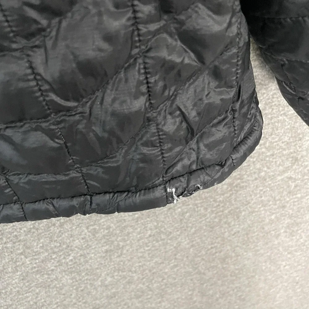 The North Face Thermoball Jacket Mens 2XL Black Puffer Quilted Full Zip READ